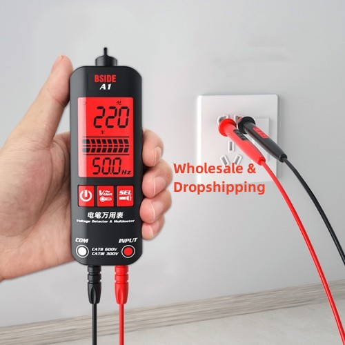 BSIDE A1 двухрежимный умный ручной Высокоточный Обнаружение напряжения электрика цифровой двухцветный дисплей мультиметр