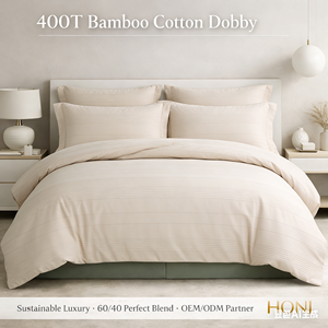 Juego de Funda Nórdica de Bambú/Algodón 400T de Alta Calidad Premium, Ropa de Cama de Bambú y Algodón Cepillado Ultra Suave, Juego de 3/4 Piezas - Product Image 3