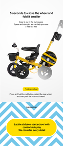 รถสามล้อเด็ก<span class=keywords><strong>3</strong></span>ล้อแบบ<span class=keywords><strong>3</strong></span> in 1หมุนได้360องศาจักรยานเข็นเด็กสามล้อทำจากพลาสติก - Product Image 5