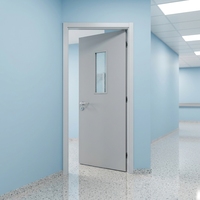 Porte coupe-feu en acier isolée et étanche, style moderne, pour appartement et passage public
