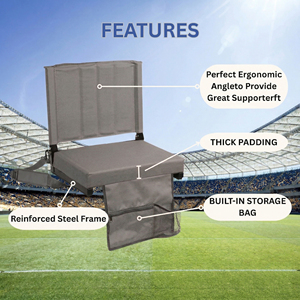 Mydays Tech Coussins de siège de stade confortables, durables et légers, pliables et portables - Product Image 2