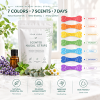 Bandes nasales en tissu non tissé parfumées à la menthe et à la lavande, avec logo personnalisé OEM/ODM, anti-ronflement, aide au sommeil, hypoallergéniques, qualité médicale