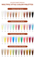 Boîtes d'emballage personnalisées 48 couleurs style français DIY Gel de modelage haute pigmentation effet dégradé végétalien écologique non toxique pour ongles