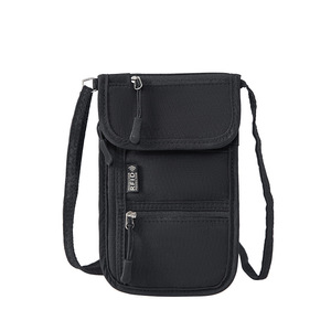 Organisateur de passeport multifonctionnel avec cordon, porte-passeport portable, étui pour billets d'avion et cartes, sac de téléphone unisexe à porter autour du cou ou en bandoulière - Product Image 3