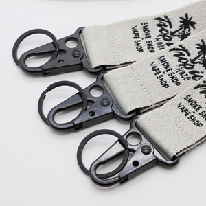 Custom Tropical Lifestyle and Surf Brands Promotional Gift Personalized Durable Jacquard Polyester Lanyards - Product Image 2