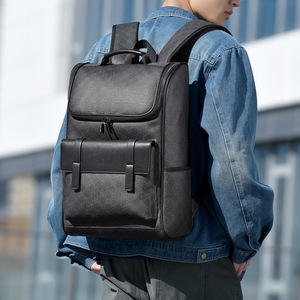 Sac à dos pour ordinateur portable en polyester grande capacité pour homme, fermeture éclair, léger, imperméable, décontracté, pour les trajets quotidiens et les voyages - Product Image 2