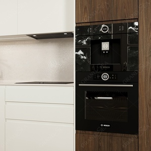 Mobili da <span class=keywords><strong>Cucina</strong></span> in Legno Massello Stile Shaker Semplice ed Economico, Base Bianca, Assemblaggio Completo, Personalizzazione Disponibile - Product Image 3