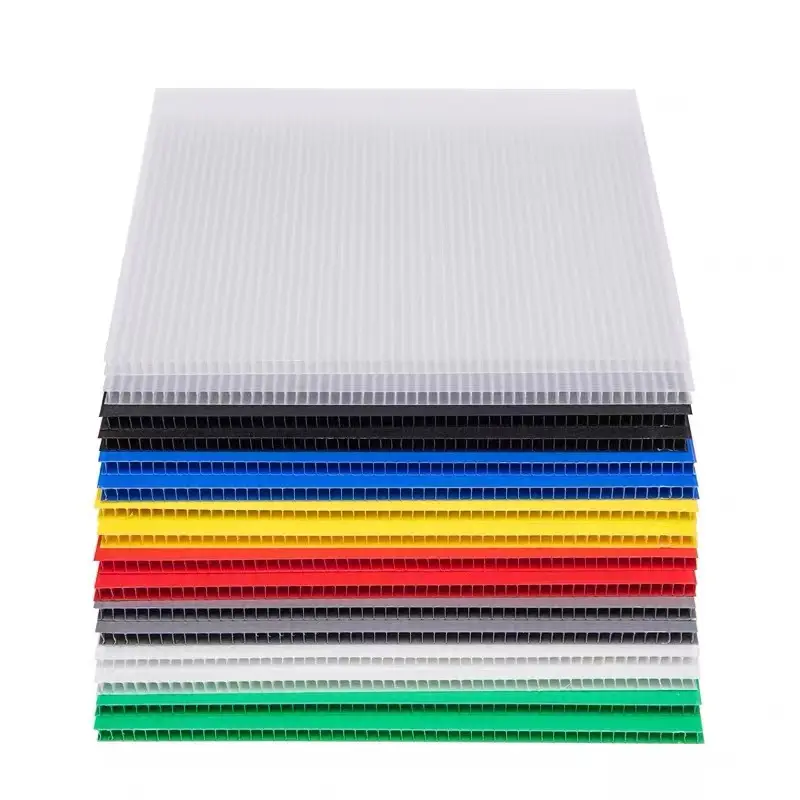 Custom Polypropylene Plastic Corrugated Sheet sheet Customized Size Hollow board sheet flute board