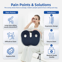 Vente en gros de coussin de chaise en mousse à mémoire de forme pour arthrose orthopédique coussin pour douleurs lombaires coussin pour façonnage de la hanche