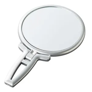 ABS resin frame material double-sided handheld cosmetic mirror with handle