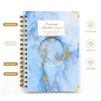 Agenda/Planificateur personnalisé à spirale 2026-2027, carnet de notes A5/A6, organisateur, cadeau, coins en PVC/tissu/métal