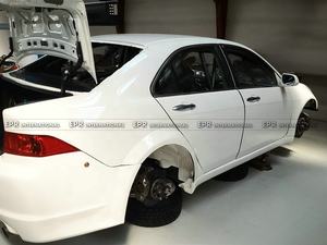 Falda lateral ancha de alta calidad para HONDA Accord CL7 WTCC tipo 2005-2008 (estiramiento facial) Material de fibra de vidrio - Product Image 4