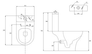 <span class=keywords><strong>WC</strong></span> sans bride de style français, articles sanitaires en gros de Chine, <span class=keywords><strong>WC</strong></span> compact deux pièces, ensemble de toilettes 2 pièces - Product Image 6