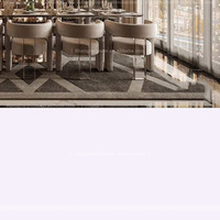 Ensemble Table à Manger de Luxe 10 Places, Design Italien Haut de Gamme pour Villa, Grandes Unités Modernes et Simples