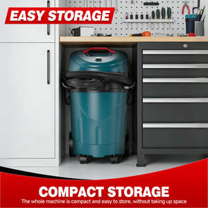 Aspiradora de Doble Ciclón de 1400W, 35L de Gran Capacidad, sin Bolsa, Húmeda/Seca, Industrial/Comercial, con Fuerte Succión - Product Image 3