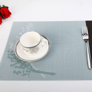 High-Grade Jacquard Pattern Woven PVC Rectangular Eco-Friendly 30x45cm Classic Fashion Placemats Easy <b>Clean</b> Decorative Mat - Product Image 1