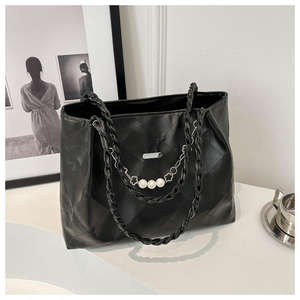 Nuevo bolso minimalista con forro de poliéster PU, bolso de hombro moderno para mujer, gran capacidad - Product Image 3