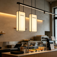 Petite enseigne lumineuse LED murale en acrylique personnalisée pour la décoration de restaurant, vitrine ou magasin