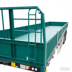 Semi-remorque <span class=keywords><strong>benne</strong></span> à ridelles en acier robuste à 3 essieux pour le transport de marchandises en vrac, capacité de charge de 60-70 tonnes, approvisionnement direct usine - Product Image 3