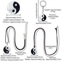 Pierres précieuses naturelles en gros, cristaux, pendentifs Yin-yang Tai Chi, colliers, porte-clés, cadeaux pour usage quotidien