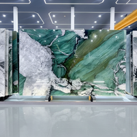 Dalle de marbre vert émeraude de luxe Patek Emerald Marble Luxury Green Vein, pierre exotique vert émeraude pour intérieur haut de gamme