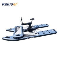 Nouveauté : vélo aquatique gonflable noir pour 1 à 2 personnes, vélo de plage gonflable