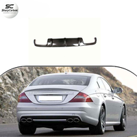 Nouveau diffuseur de pare-chocs arrière en fibre de carbone SharpCarbon pour Benz W219 CLS-Class, noir carbone, surface époxy hautement polie