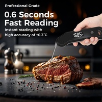 Haute précision 0,3 ℃   Thermomètre numérique pour viande, nouveau modèle, vente en gros d'usine, sonde pliable, cuisine, barbecue, thermomètre alimentaire