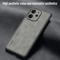 Étui FANOYA IQOO 13 en cuir PU de luxe, design professionnel, protection intégrale antichoc, coque arrière mate pour Vivo S50-DX sans support