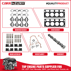 Carrhzury Venta caliente 12689035 12595365 Kit de elevadores Juntas de cabeza Pernos Kit reconstruido de motor para 2007-2014 Chevrolet GMC 5.3L V8 - Product Image 2