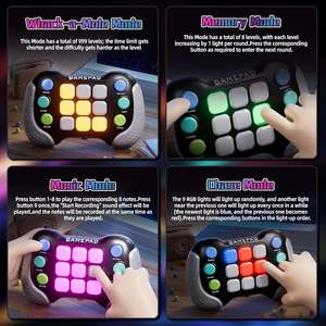 Gioco Fast Push con Luci, Giocattolo Antistress Pop, Gioco Elettronico Portatile per Bambini, Adolescenti e Adulti, Gamepad con Pulsanti a Pressione Rapida - Product Image 3