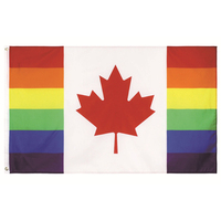 100% polyester 3x5ft Arc-En-progressive fierté Drapeau