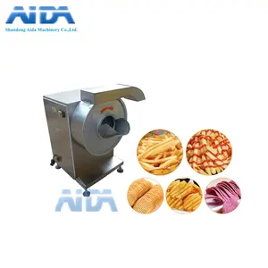 Otomatik yüksek kaliteli taze patates cipsi üretim hattı patates kızartması baharat makinesi