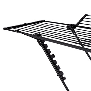 Séchoir à linge pliable extensible pour usage domestique avec 2 ailes, séchoir à linge pliable pour balcon, sol, intérieur, <span class=keywords><strong>cintre</strong></span> pour vêtements, séchoir à linge pour bébé - Product Image 2