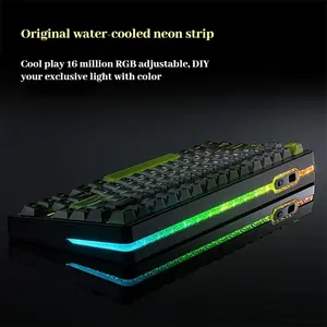 Teclado Mecánico VGN Neon 75, Tamaño 75%, Tri-Modo, para Deportes Electrónicos, Intercambiable en Caliente, 8000mAh, Interruptor Magnético, Personalizable, Accesorio para PC, Regalos - Product Image 4