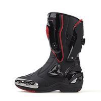 Chaussures de course de moto toutes saisons Bottes de moto antidérapantes anti-chute pour hommes femmes Concurrence tout-terrain pour l'automne et l'hiver