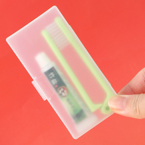 SUNSHING Foldable Toothbrush Case <b>Small</b> Travel Plastic Toothbrush Storage Portable Oral Care Box Kids Tooth Brush <b>Container</b> - Product Image 2