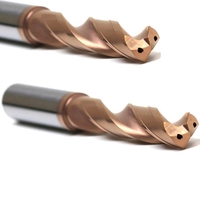 Forets à deux étapes en carbure monobloc spécialisés avec refroidissement interne pour machines-outils CNC