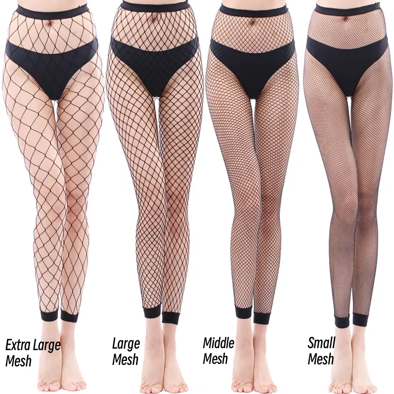 Sexy Footless 4 tamanho malhas opções meias malha meia-calça arrastão calças justas Legging