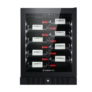 Vinopro Vente en gros en usine refroidisseur intelligent de 40 bouteilles de vin réfrigérateur 138L refroidisseur compact de vin à refroidissement par compresseur