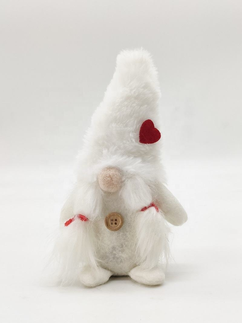 WhiteFleece-lined white hat with long braids Rudolph