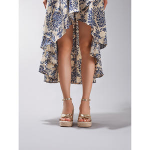 Zapatos de tacón grueso para mujer, plataforma, suela gruesa, punta redonda, zapatos casuales de vestir, elegantes sandalias de tacón con correa en T para mujer, punta abierta - Product Image 3