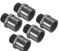 Raccords de tuyaux d'eau en PVC de 20/25/32/40/50/63/75/90/110mm, connecteur fileté 1/2 "~ 4" pour adaptateur de tube d'aquarium d'irrigation de jardin