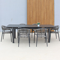 Table rétractable en alliage d'aluminium noir de qualité supérieure à bas prix en gros pour parc