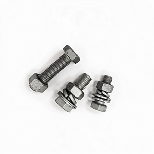 Vis à tête hexagonale haute résistance, grade 8.8, galvanisée à chaud, <span class=keywords><strong>DIN933</strong></span> <span class=keywords><strong>ISO4017</strong></span> - Product Image 1