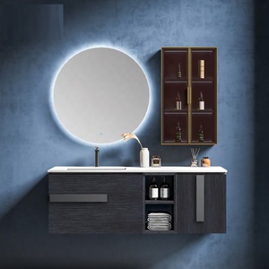 Mobilier de salle de bains en bois imei pro, meubles d'hôtel en bois étanche avec cadre en acier inoxydable, vente en gros - Product Image 5