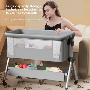 Nouveau <span class=keywords><strong>lit</strong></span> cododo multifonctionnel moderne en métal pour nouveau-né, berceau à bascule, <span class=keywords><strong>lit</strong></span> pliant portable et amovible pour <span class=keywords><strong>bébé</strong></span> - Product Image 4