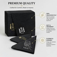 Servilletas Negras Impresas Personalizadas con Logotipo en Dorado y Plateado, Impresión Digital, Servilletas de Papel Desechables Personalizadas para Navidad y Bodas