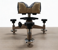 Support de tir en métal avec pieds de nivellement remplaçables pour le tir en extérieur et l'utilisation de cibles de tir à l'arc - Accessoires de tir