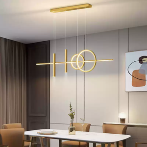 Best-seller di alta qualità alla moda luce a sospensione a LED di medie dimensioni lampadario creativo lungo per Villa soggiorno sala da pranzo - Product Image 3